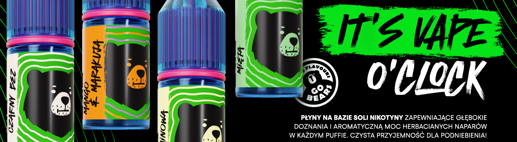 Liquidy Ge Bears Tea baner