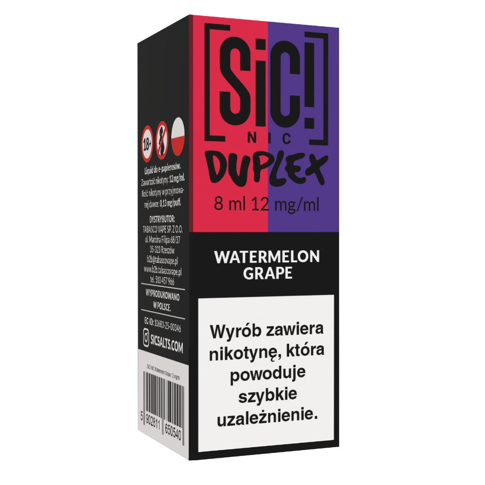 liquid z nikotyną SIC! NIC