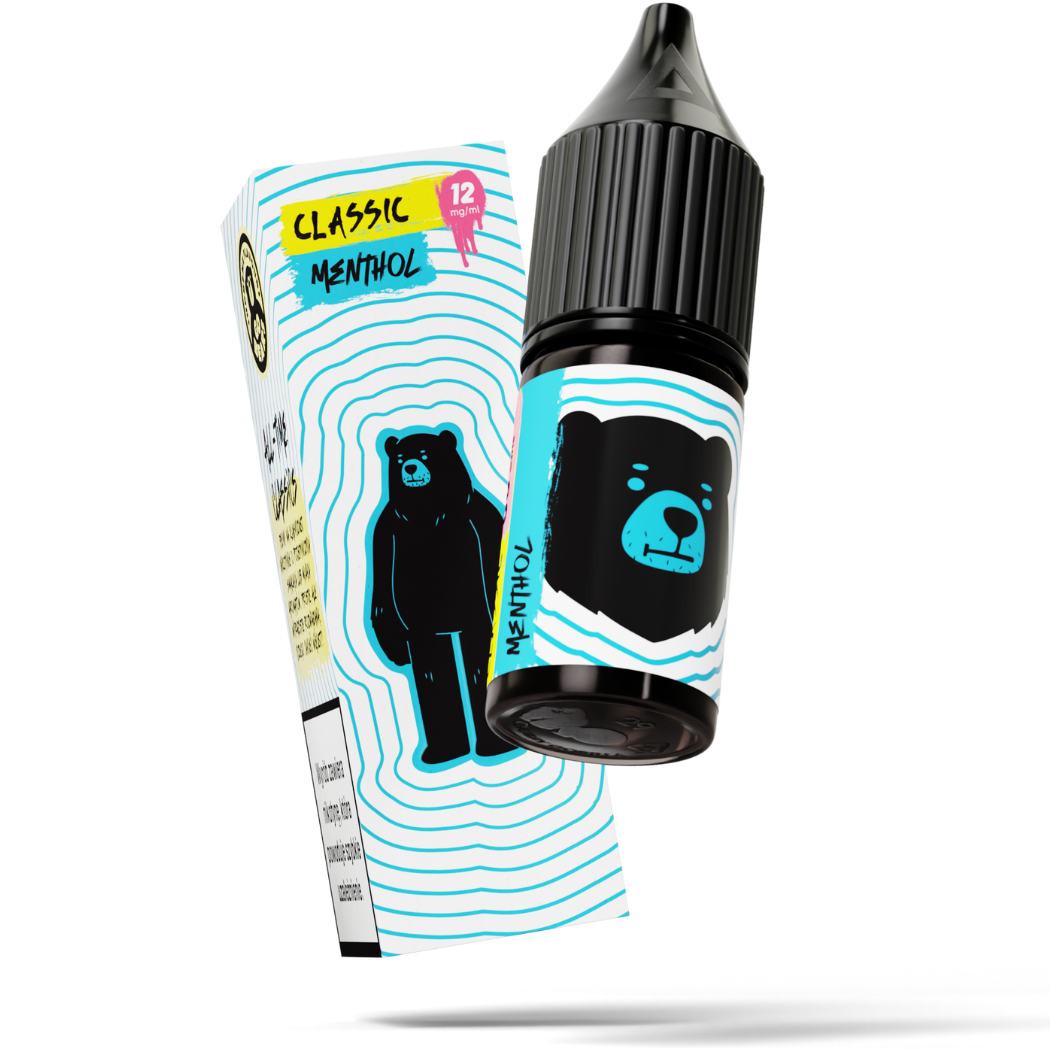 liquid z nikotyna go bears classic menthol mockup