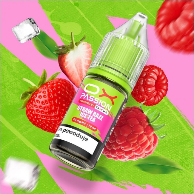 Liquid OXVA OX Passion 10ml Straw Razz Ice Tea 20mg