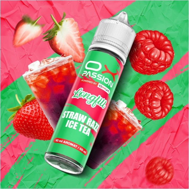 Longfill OXVA OX Passion 10/60 Straw Razz Ice Tea