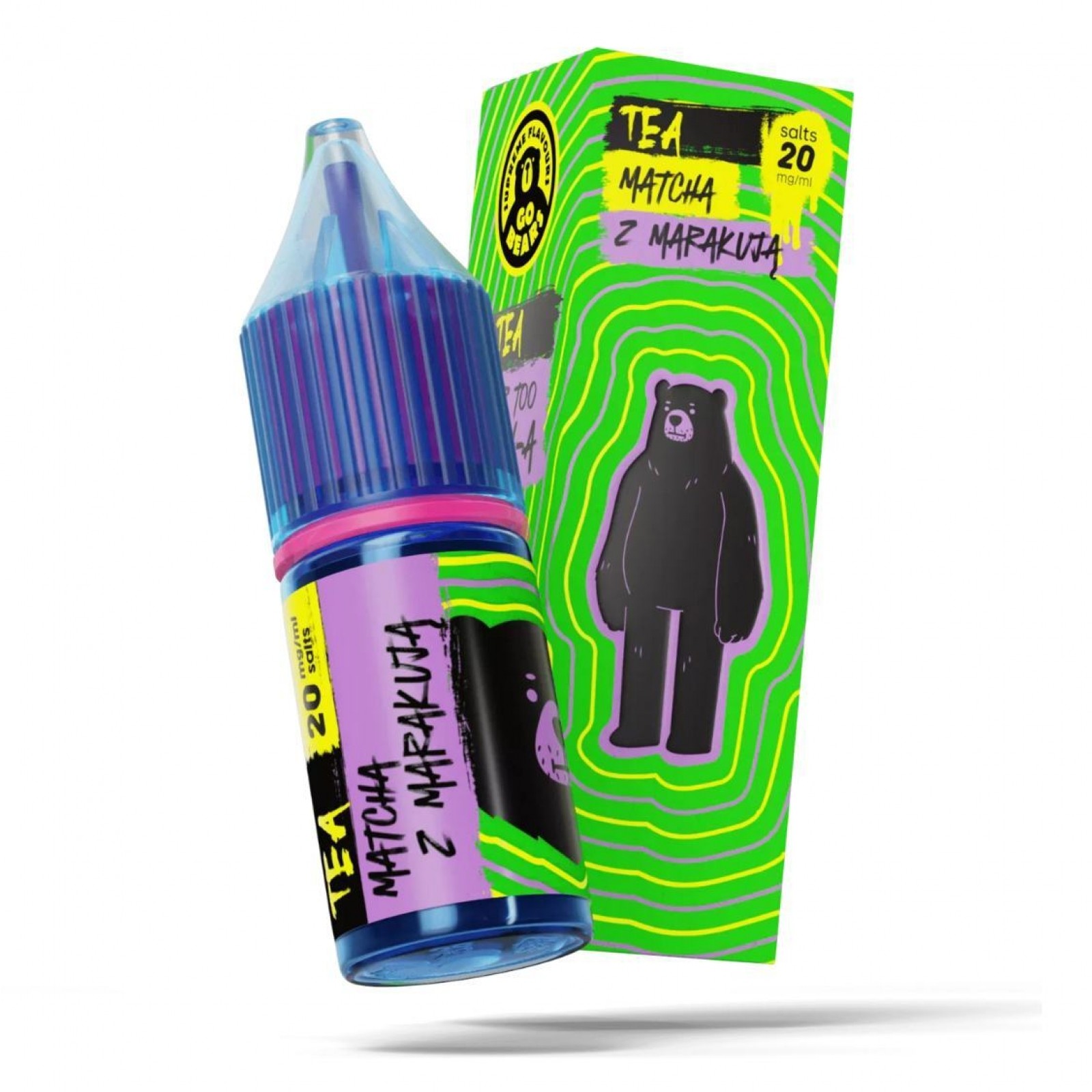 Liquid GO BEARS Tea SS+ 10ml Matcha z Marakuj 20mg - e-papierosy.pl