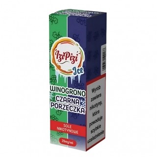 Liquid Izi Pizi Salt 10ml Winogrono Czarna Porzeczka Ice 20mg