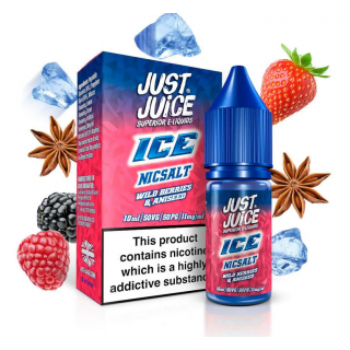 Liquid JUST JUICE 10ml Ice Wild Berries Aniseed 20mg