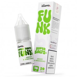 Liquid Klarro Funk Super Salts+ 10ml Jagody Winogrono 20mg