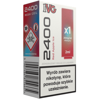 Wkład IVG R2400 - Red Apple Ice 2ml 20mg
