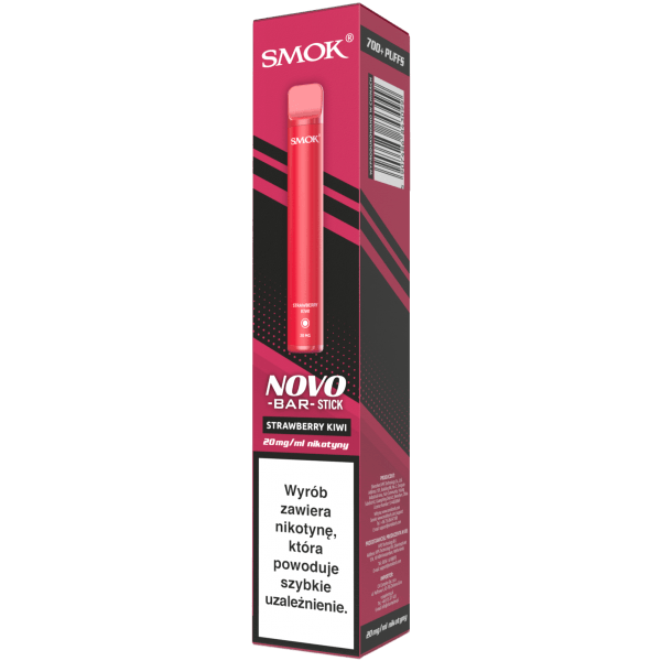 E-papieros jednorazowy SMOK NOVOBAR Stick Strawberry Kiwi 20mg