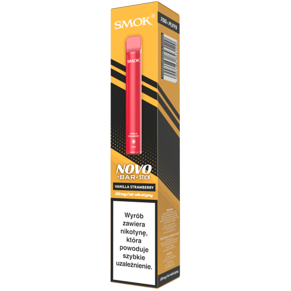 E-papieros jednorazowy SMOK NOVOBAR Stick Vanilla Strawberry 20mg