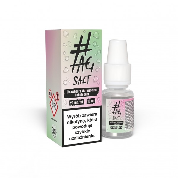 Liquid 10ml #TAG SALT Drinks Strawberry Watermelon Bubblegum 20mg