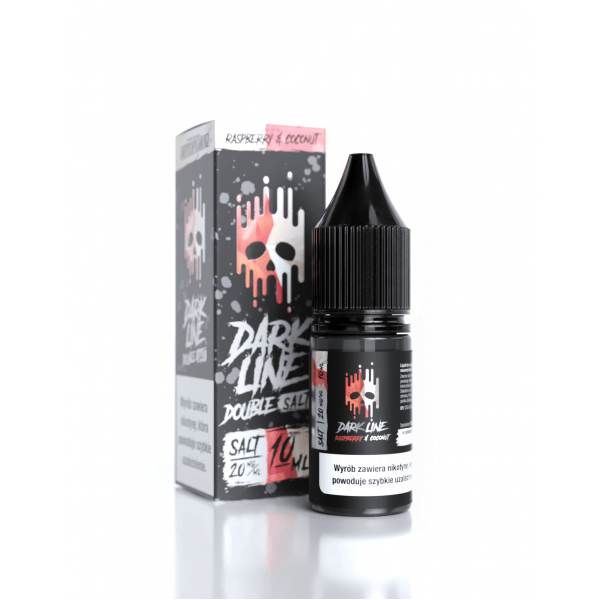 Liquid DARK LINE Double Salt 10ml Raspberry x Coconut 20mg