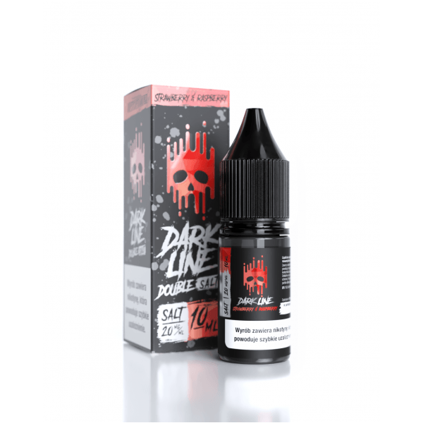 Liquid DARK LINE Double Salt 10ml Strawberry x Raspberry 20mg