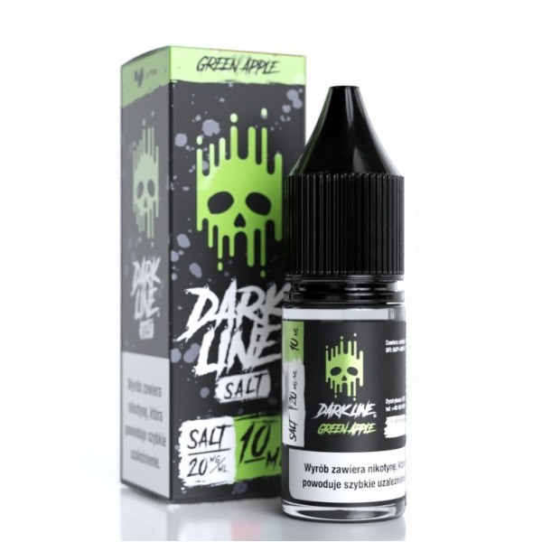 Liquid Dark Line Salt 10ml Green Apple