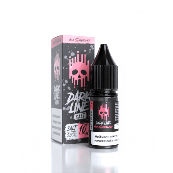 Liquid DARK LINE Salt 10ml Milk Strawberry 20mg