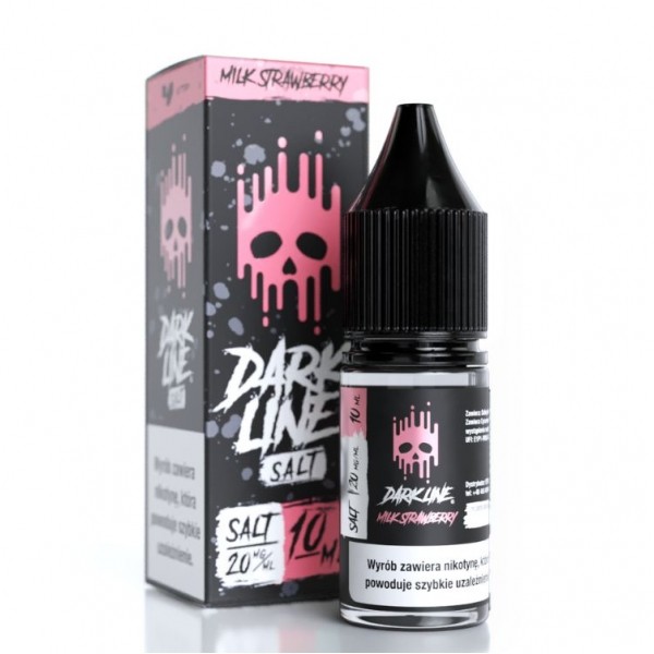 Liquid Dark Line Salt 10ml Milk Strawberry