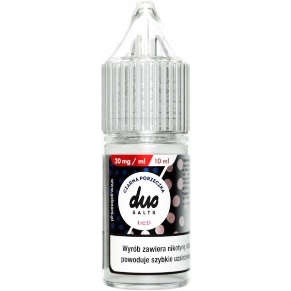 Liquid DUO Salt Czarna Porzeczka Liczi 10ml 20mg