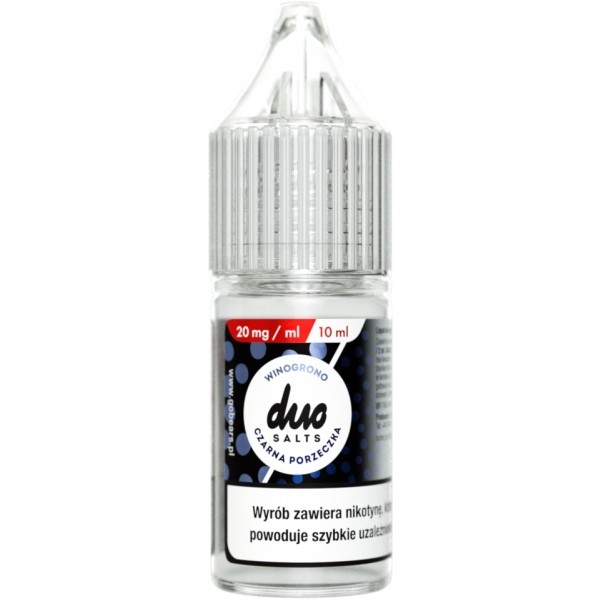 Liquid DUO Salt Winogrono Czarna Porzeczka 10ml 20mg
