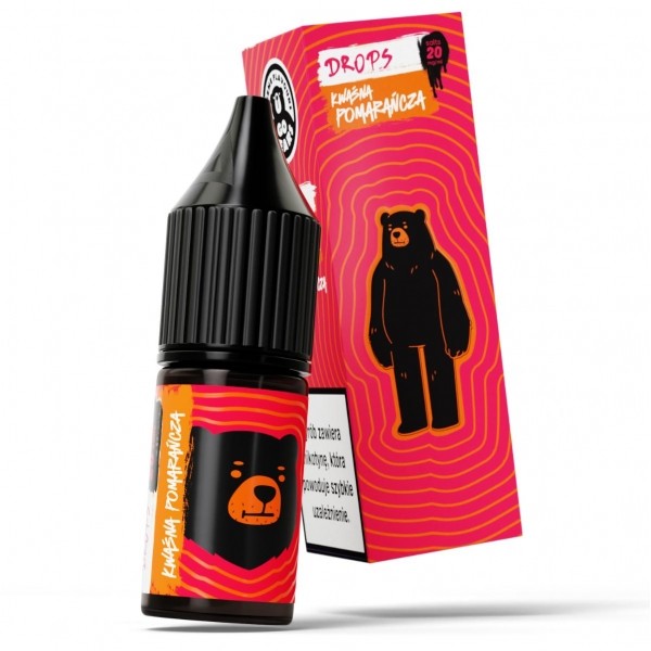 Liquid GO BEARS Drops 10ml Kwaśna pomarańcza 20mg