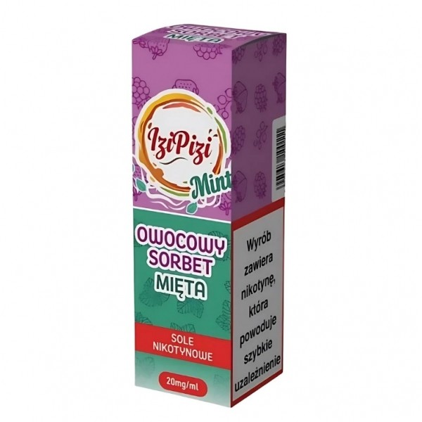Liquid Izi Pizi Salt 10ml Owocowy Sorbet Mięta 20mg