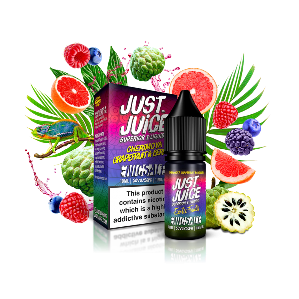 Liquid JUST JUICE 10ml Exotic Fruits Cherimoya & Grapefruit & Berries 20mg