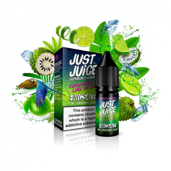 Liquid JUST JUICE 10ml Exotic Fruits Guanabana & Lime On Ice 20mg