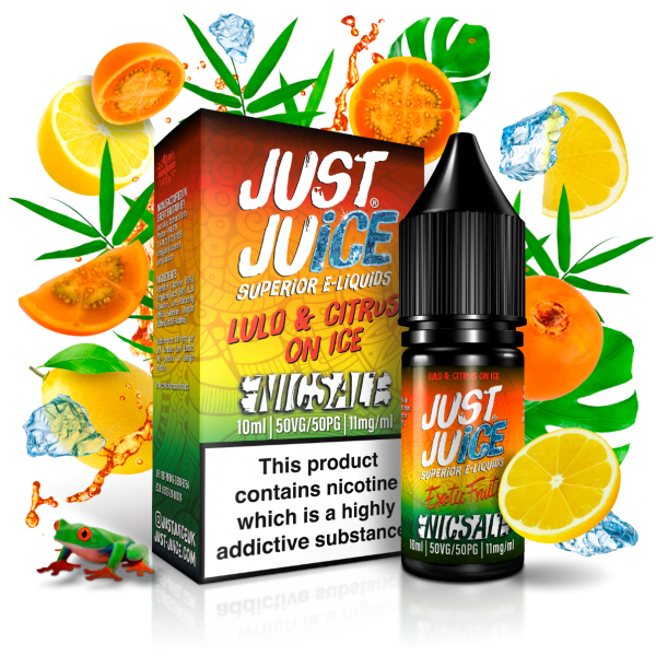 Liquid JUST JUICE 10ml Exotic Fruits Lulo & Citrus On Ice 20mg
