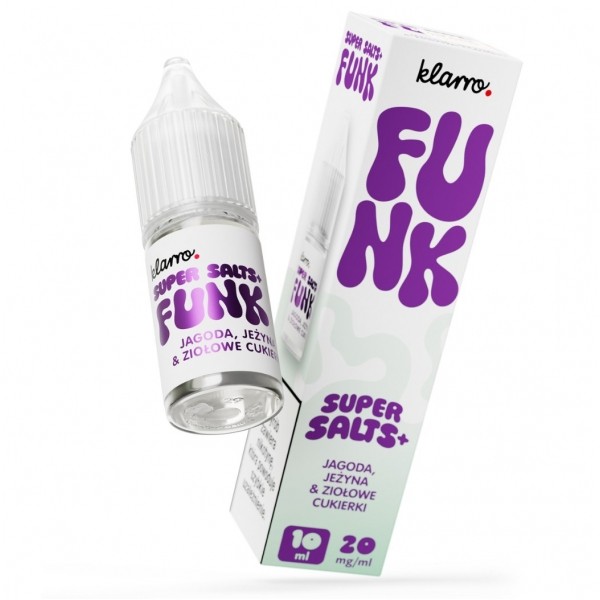 Liquid Klarro Funk Super Salts+ 10ml Jagoda Jeżyna Ziołowe Cukierki 20mg