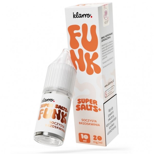 Liquid Klarro Funk Super Salts+ 10ml Soczysta Brzoskwinia 20mg