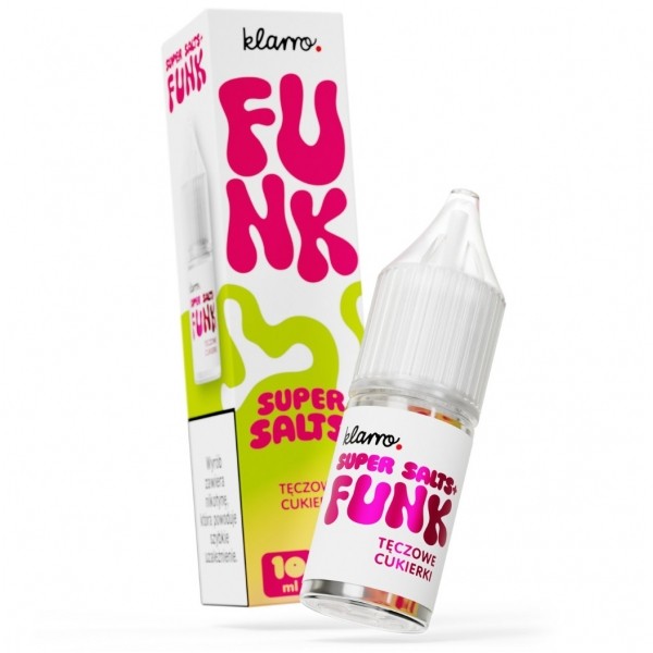Liquid Klarro Funk Super Salts+ 10ml Tęczowe Cukierki 20mg