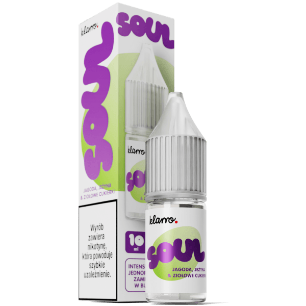 Liquid KLARRO Soul Salt 10ml Jagoda Jeżyna & Ziołowe Cukierki 20mg