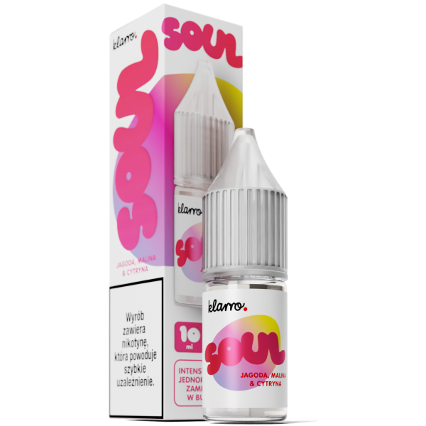 Liquid KLARRO Soul Salt 10ml Jagoda Malina Cytryna 20mg