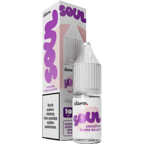 Liquid KLARRO Soul Salt 10ml Jagodowa Guma Balonowa 20mg