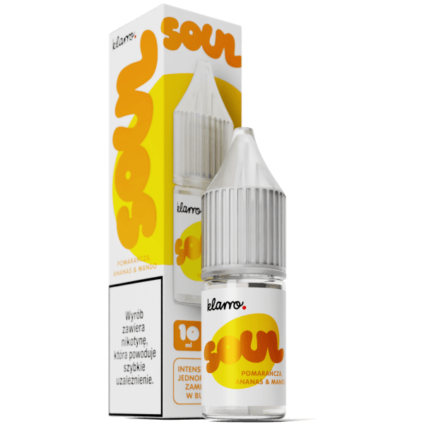 Liquid KLARRO Soul Salt 10ml Pomarańcza Ananas Mango 20mg