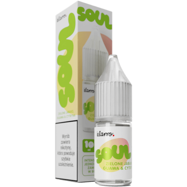 Liquid KLARRO Soul Salt 10ml Zielone Jabłko Guawa Cytryna 20mg