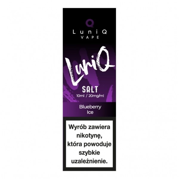 Liquid LuniQ Salt 10ml Blueberry Ice 20mg
