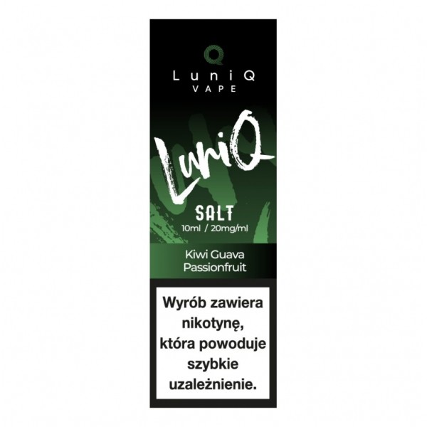 Liquid LuniQ Salt 10ml Kiwi Guava Passionfruit 20mg