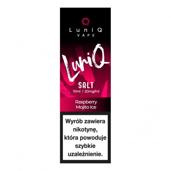 Liquid LuniQ Salt 10ml Raspberry Mojito Ice 20mg