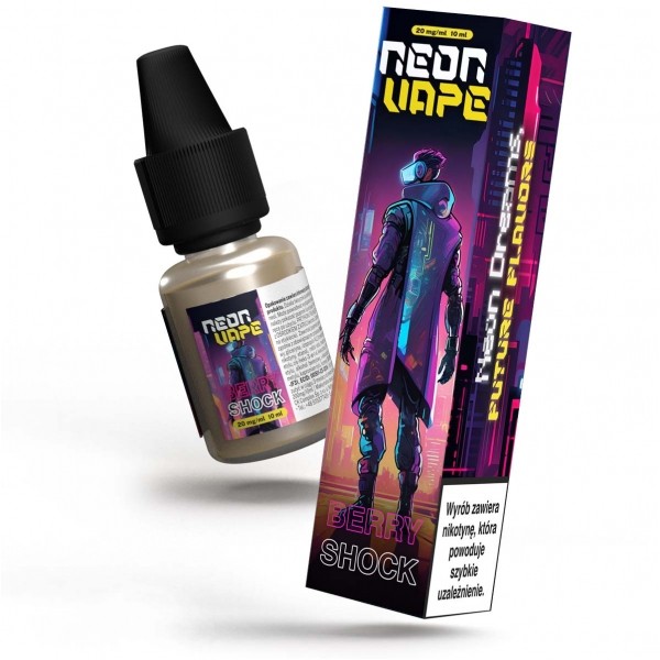 Liquid Neon Vape Salt 10ml Berry Shock 20mg