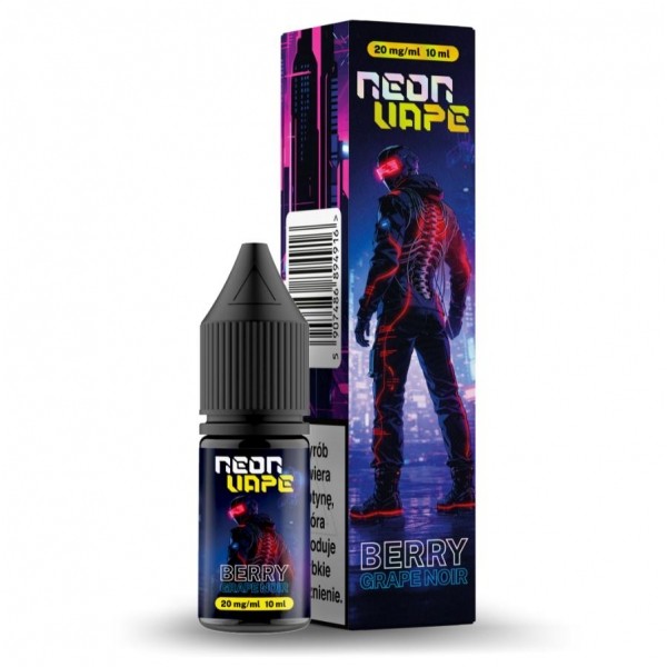 Liquid Neon Vape Salt Riot 10ml Berry Grape Noir 20mg