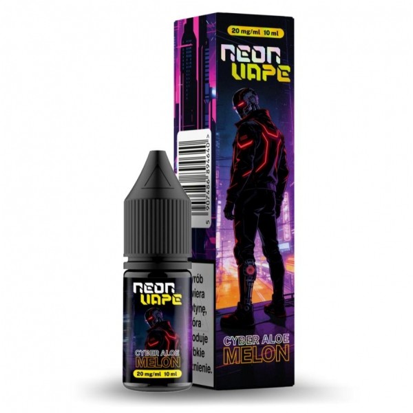 Liquid Neon Vape Salt Riot 10ml Cyber Aloe Melon 20mg