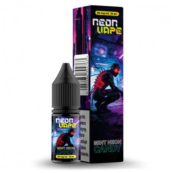 Liquid Neon Vape Salt Riot 10ml Mint Neon Candy 20mg