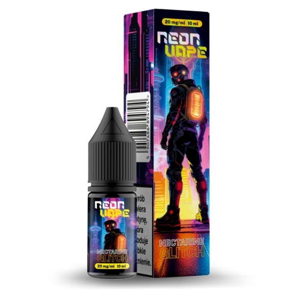 Liquid Neon Vape Salt Riot 10ml Nectarine Glitch 20mg