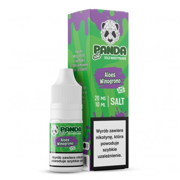Liquid Panda Salt 10ml Aloes Winogrono Ice 20mg