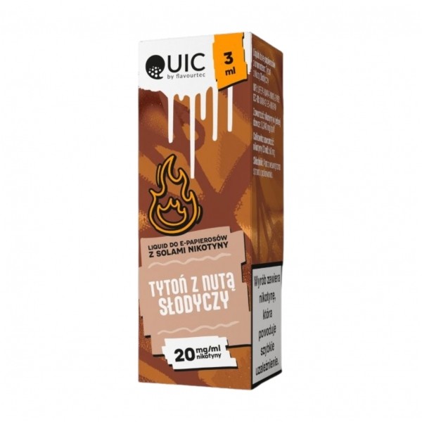 Liquid QUIC Salt 3ml Tytoń z Nutą Słodyczy 20mg