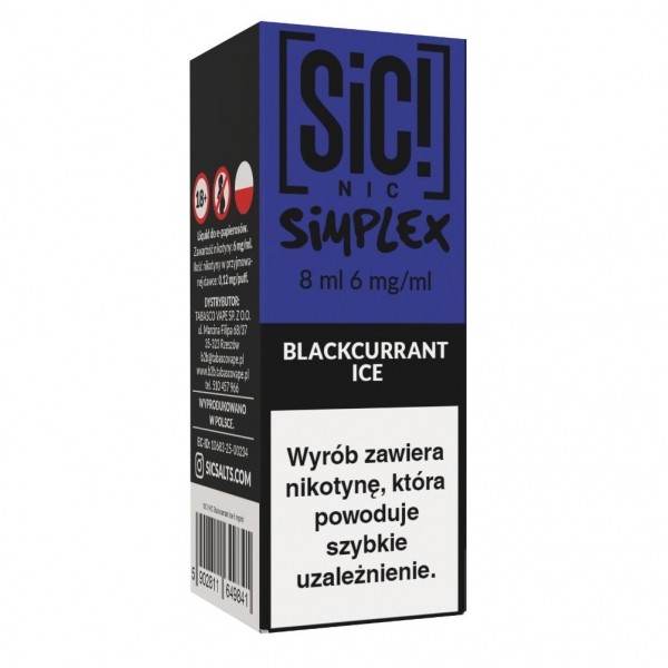 Liquid SIC! NIC 8ml Blackcurrant Ice