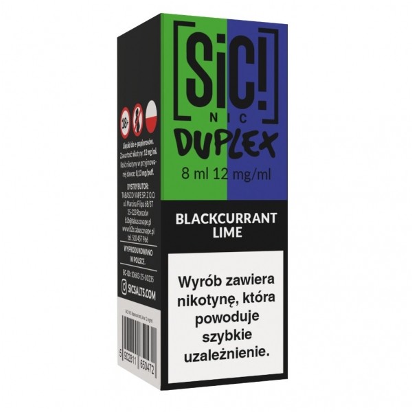 Liquid SIC! NIC 8ml Blackcurrant Lime