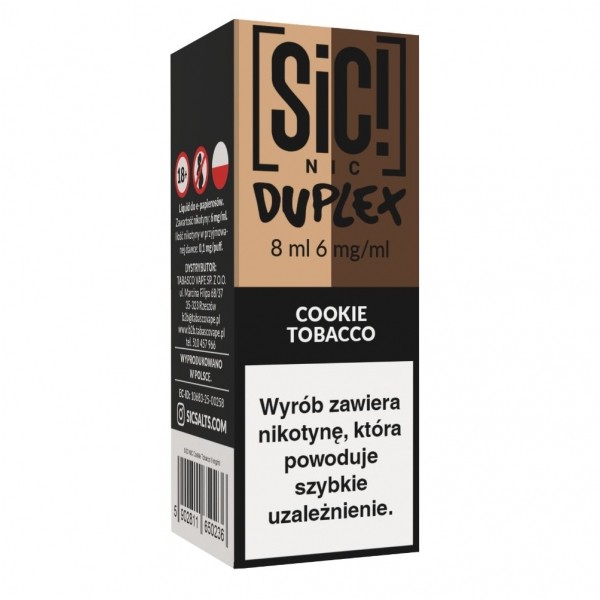 Liquid SIC! NIC 8ml Cookie Tobacco