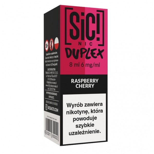 Liquid SIC! NIC 8ml Raspberry Cherry
