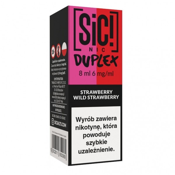 Liquid SIC! NIC 8ml Strawberry Wild Strawberry
