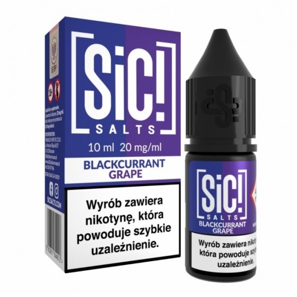 Liquid SIC! SALTS 10ml Blackcurrant Grape 20mg