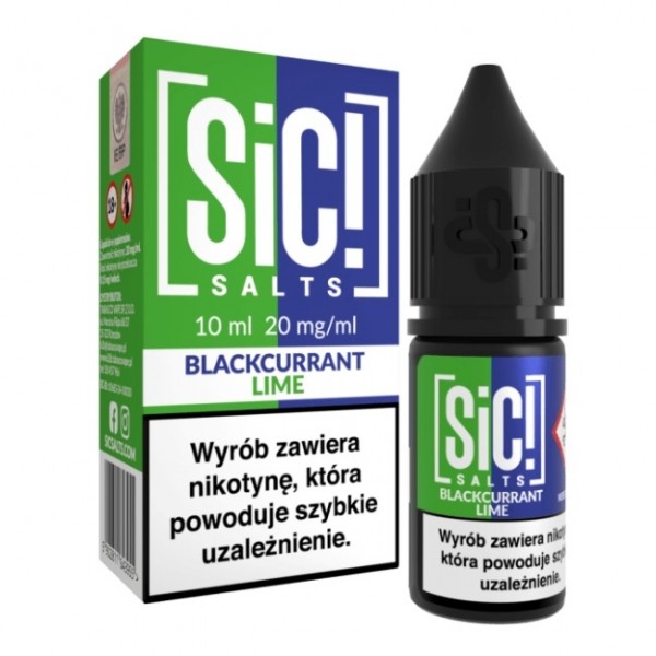 Liquid SIC! SALTS 10ml Blackcurrant Lime 20mg